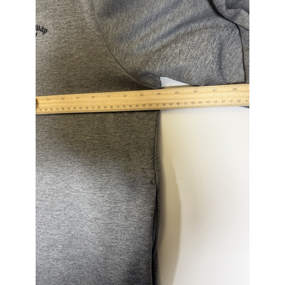 Callaway‎ Men's Gold 1/4 Zip Jacket Size L Gray With Side pockets - Picture 6 of 8